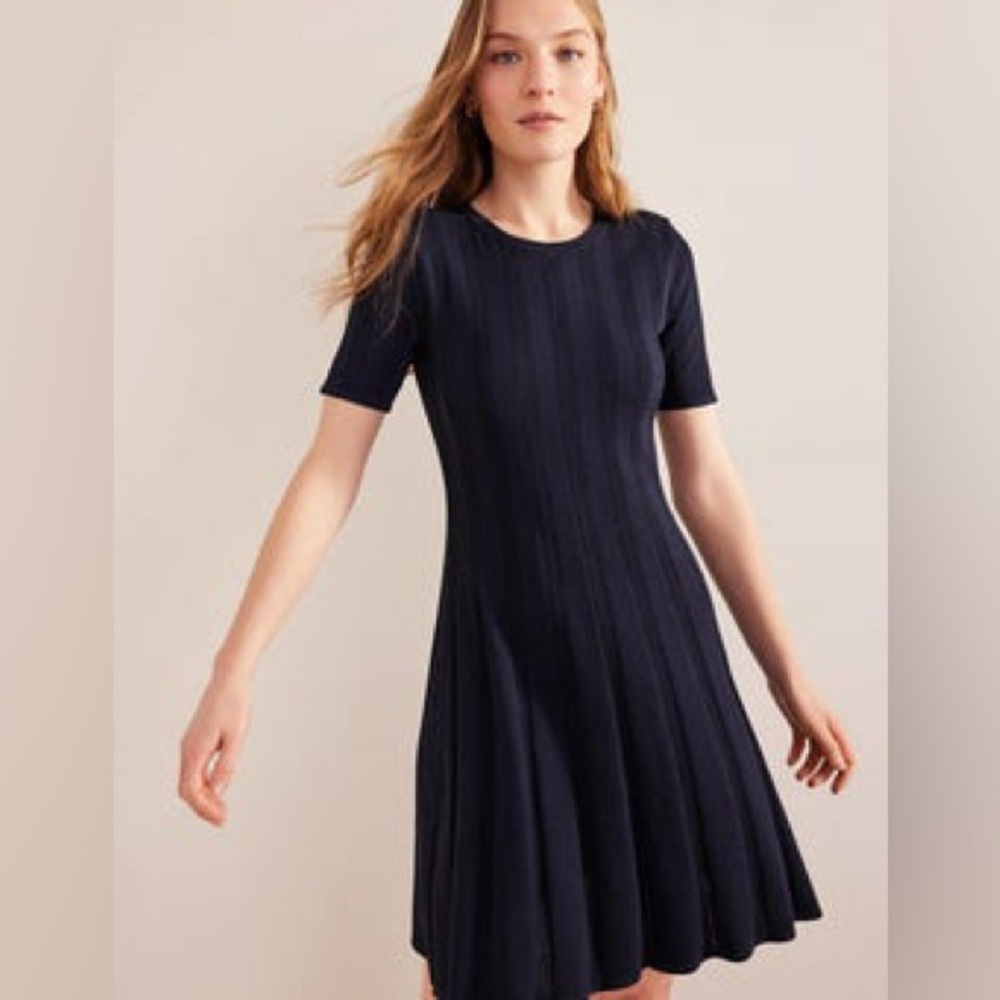Knit Boden Black Dress 6L